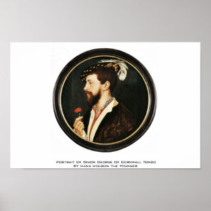 Portrait von Simon George von Cornwall Tondo Poster