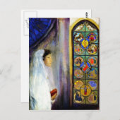 Portrait von Simone Fayet in der heiligen Kommune Postkarte (Vorne/Hinten)