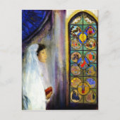 Portrait von Simone Fayet in der heiligen Kommune Postkarte (Vorderseite)