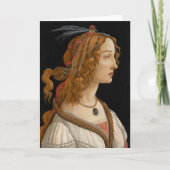 Portrait von Simonetta Vespucci | Botticelli Karte (Vorderseite)