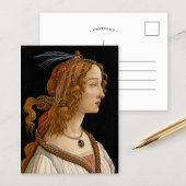 Portrait von Simonetta Vespucci | Botticelli Postkarte