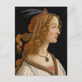 Portrait von Simonetta Vespucci | Botticelli Postkarte (Vorderseite)