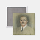Portrait von Sir Arthur Conan Doyle Magnet (Vorderseite/Rückseite)