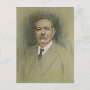 Portrait von Sir Arthur Conan Doyle Postkarte