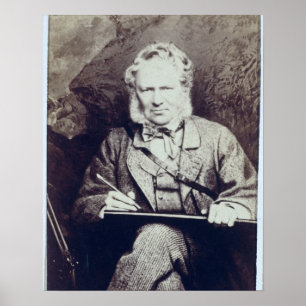Portrait von Sir Edwin Landseer (1802-73) (Albumen Poster