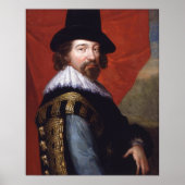 Portrait von Sir Francis Bacon Viscount St Alban Poster (Vorne)