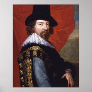 Portrait von Sir Francis Bacon Viscount St Alban Poster