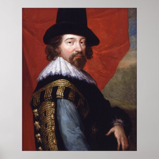 Portrait von Sir Francis Bacon Viscount St Alban Poster (Vorne)