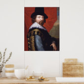 Portrait von Sir Francis Bacon Viscount St Alban Poster (Küche)