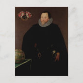 Portrait von Sir Francis Drake 1591 Postkarte (Vorderseite)