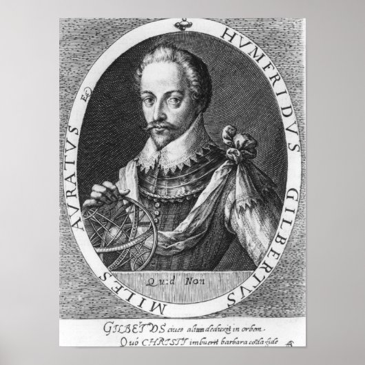 Portrait von Sir Humphrey Gilbert Poster (Vorne)