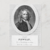 Portrait von Sir Isaac Newton Postkarte (Vorderseite)