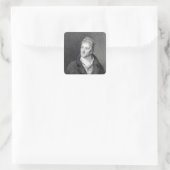 Portrait von Sir John Soane Quadratischer Aufkleber (Tasche)