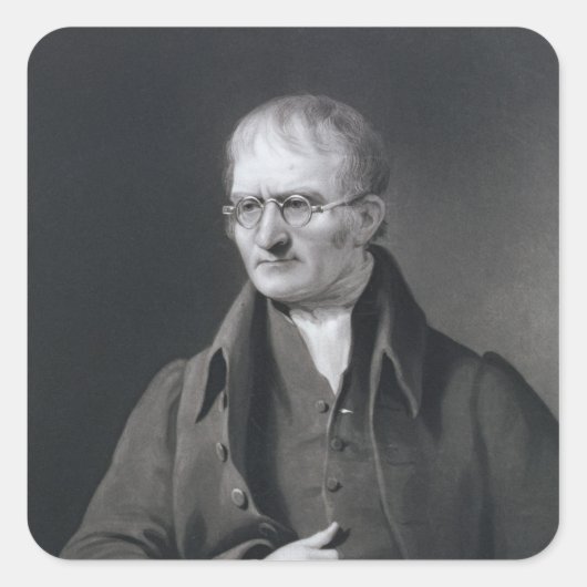 Portrait von Sir Joseph Thomson Quadratischer Aufkleber (Vorderseite)