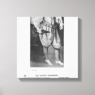 Portrait von Sir Martin Frobisher Leinwanddruck