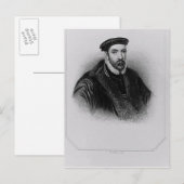 Portrait von Sir Nicholas Bacon Postkarte (Vorne/Hinten)