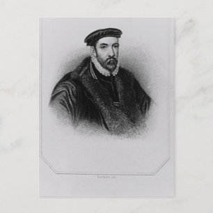 Portrait von Sir Nicholas Bacon Postkarte