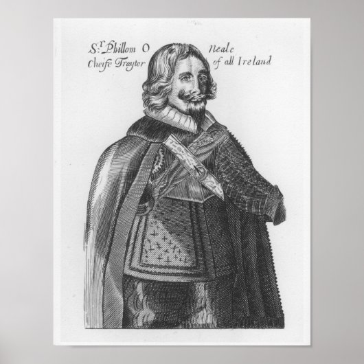 Portrait von Sir Phillom O'Neale Poster (Vorne)