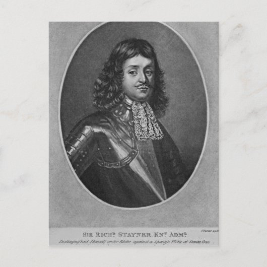 Portrait von Sir Richard Stainer Postkarte (Vorderseite)