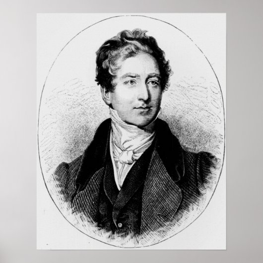 Portrait von Sir Robert Peel Poster (Vorne)