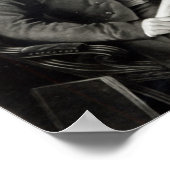 Portrait von Sir Robert Peel Poster (Ecke)