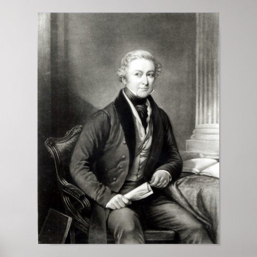 Portrait von Sir Robert Peel Poster (Vorne)