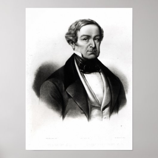 Portrait von Sir Robert Peel Poster (Vorne)