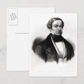 Portrait von Sir Robert Peel Postkarte (Vorne/Hinten)
