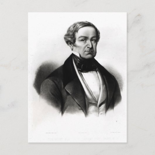 Portrait von Sir Robert Peel Postkarte (Vorderseite)