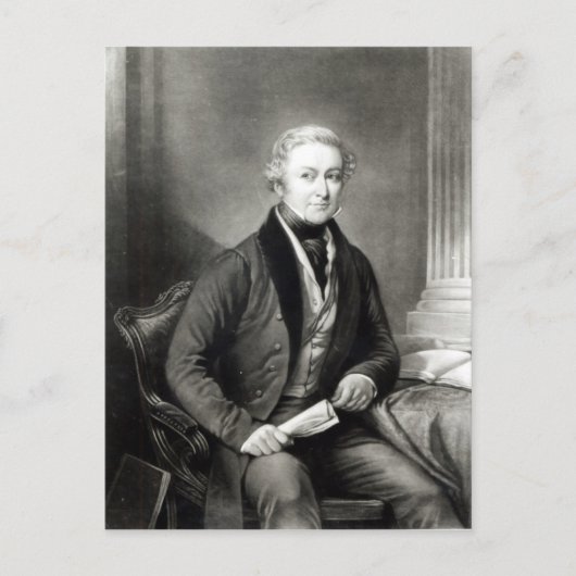 Portrait von Sir Robert Peel Postkarte (Vorderseite)