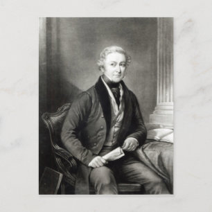 Portrait von Sir Robert Peel Postkarte
