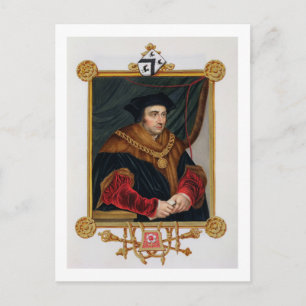 Portrait von Sir Thomas More (1478-1535) aus "Memo Postkarte
