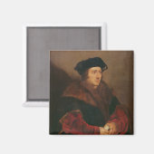 Portrait von Sir Thomas More Magnet (Vorderseite/Rückseite)