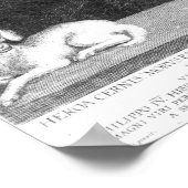 Portrait von Sir Thomas More Poster (Ecke)