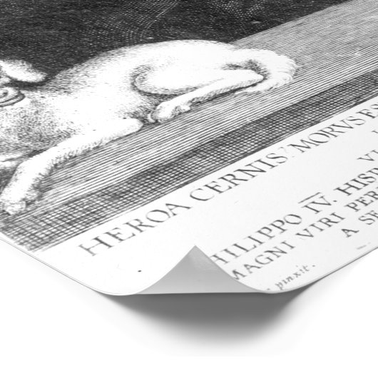 Portrait von Sir Thomas More Poster (Ecke)