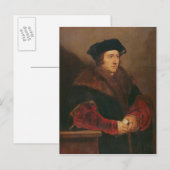 Portrait von Sir Thomas More Postkarte (Vorne/Hinten)