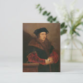 Portrait von Sir Thomas More Postkarte (Stehend Vorderseite)