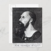 Portrait von Sir Thomas Wyatt Postkarte (Vorne/Hinten)