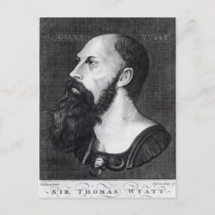 Portrait von Sir Thomas Wyatt Postkarte