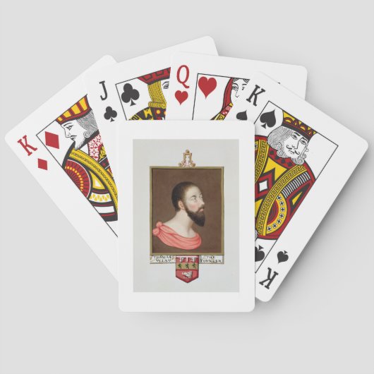 Portrait von Sir Thomas Wyatt the Younger (c.1521- Spielkarten (Rückseite)