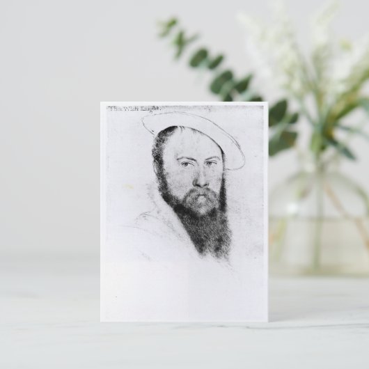 Portrait von Sir Thomas Wyatt the Younger Postkarte (Stehend Vorderseite)