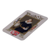 Portrait von Sir Walter Raleigh (c.1552-1618) von Magnet (Linke Seite)