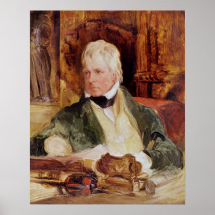 Portrait von Sir Walter Scott Poster