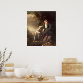 Portrait von Sir Walter Scott und seinen Hunden Poster (Küche)