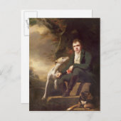 Portrait von Sir Walter Scott und seinen Hunden Postkarte (Vorne/Hinten)