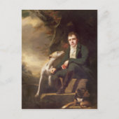 Portrait von Sir Walter Scott und seinen Hunden Postkarte (Vorderseite)