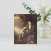 Portrait von Sir Walter Scott und seinen Hunden Postkarte (Stehend Vorderseite)