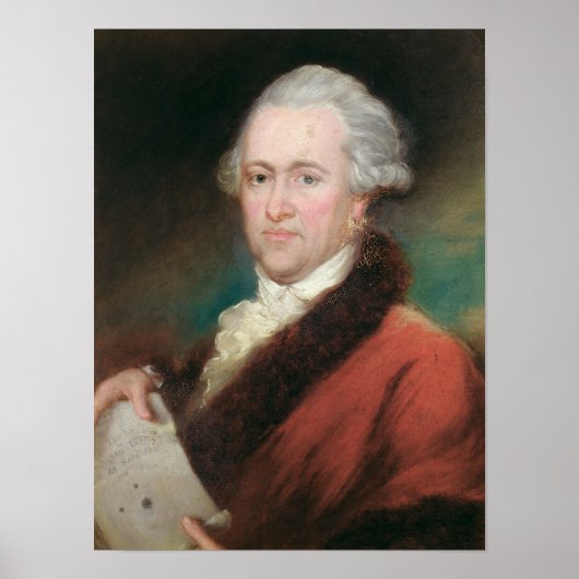 Portrait von Sir William Herschel c.1795 Poster (Vorne)