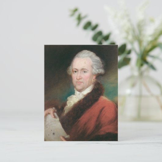 Portrait von Sir William Herschel c.1795 Postkarte (Stehend Vorderseite)