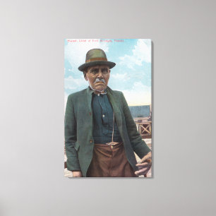 Portrait von Siwash, Chef von Fort Wrangle Leinwanddruck